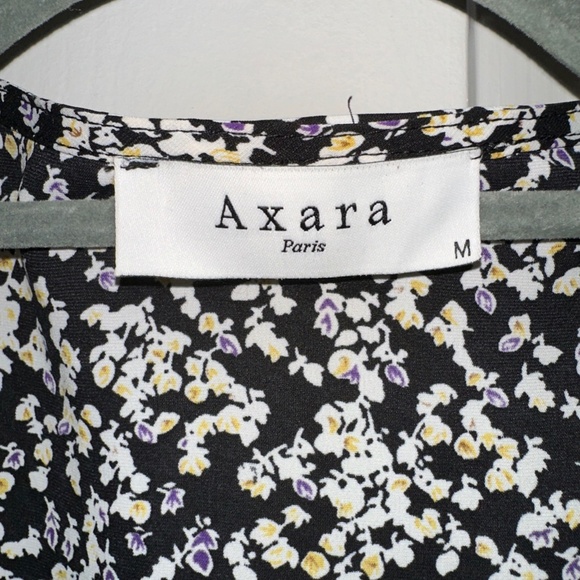 Floral Wrap Dress Axara Paris Medium Maxi Silky EUC Spring Summer Bridal Shower - Picture 2 of 2